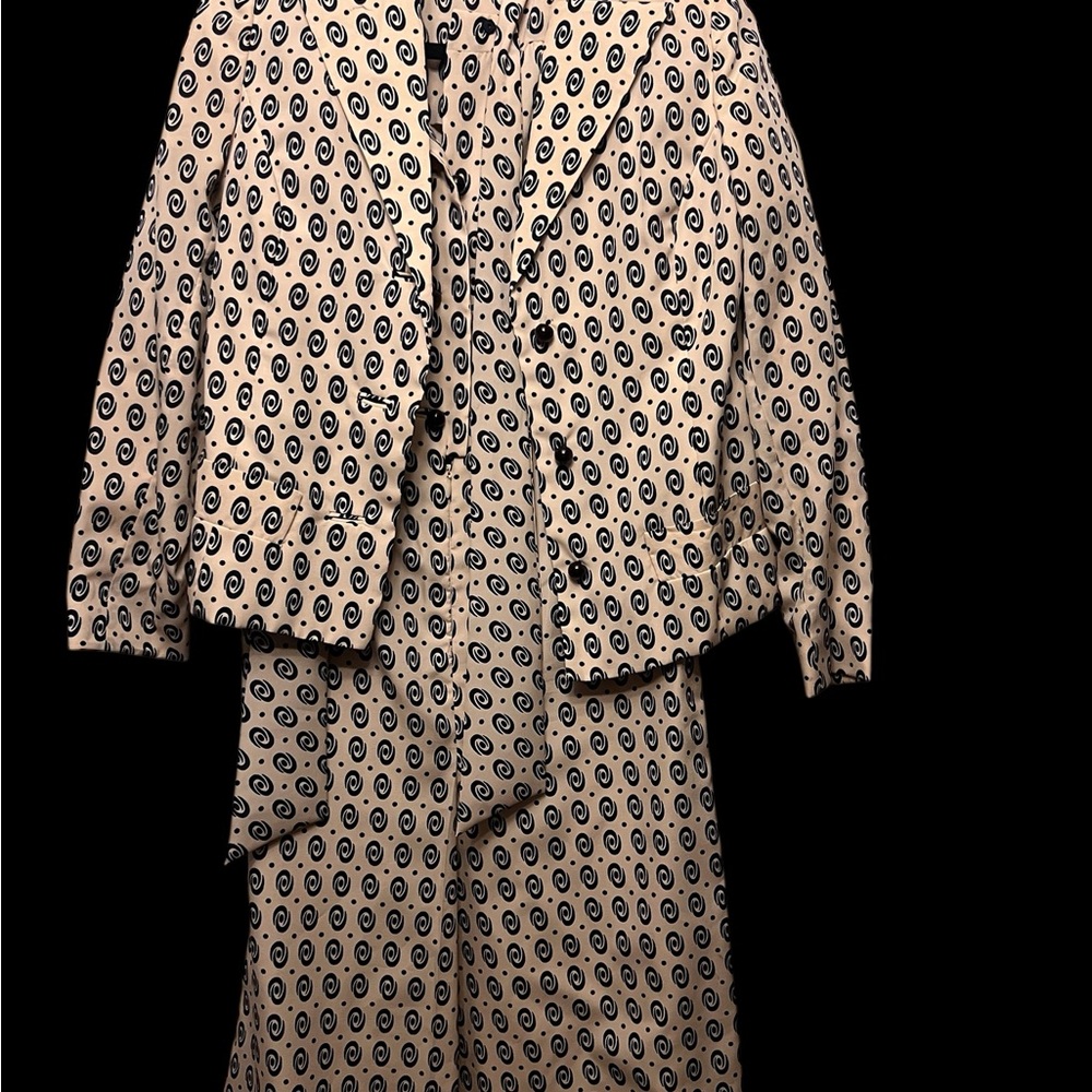 Beige & Black Patterned Short-Sleeve Maxi Dress